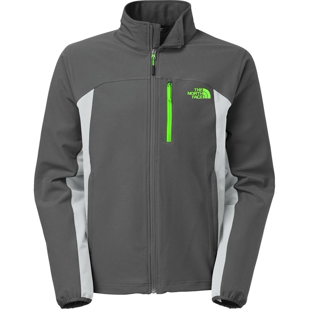 The North Face Apex Pneumatic Windwall Softshell Jacket Mens Large Grey Green